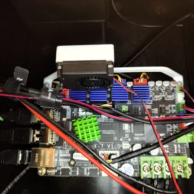 Qidi Plus4 Stepper Driver Cooling Fan (Mount quạt 40×40mm)