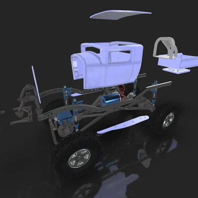 Thân xe SCX10 Hotrod body