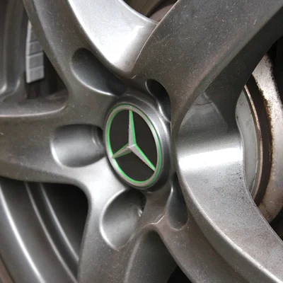 Nắp chụp mâm ALUTEC 64mm | Bản trơn & logo Mercedes