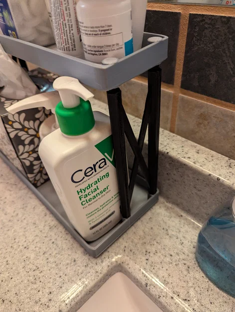 Kệ/khay organizer 2 tầng để bàn cho phòng tắm/bếp (bản 200mm & 300mm) - Image 2