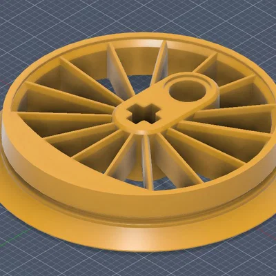 Bánh xe tàu Lego custom 36.8mm - 15 nan (15 spoke)
