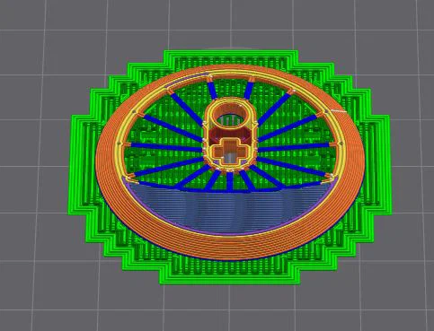 Bánh xe tàu Lego custom 36.8mm - 15 nan (15 spoke) - Image 2