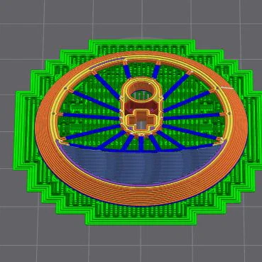 Bánh xe tàu Lego custom 36.8mm - 15 nan (15 spoke)