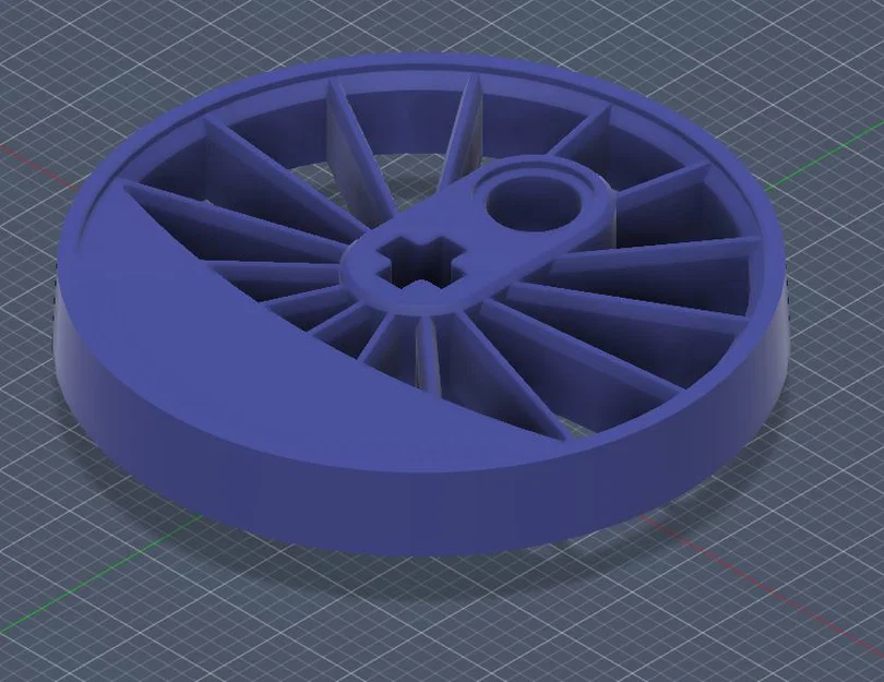 Bánh xe tàu Lego custom 36.8mm - 15 nan (15 spoke) - Image 3