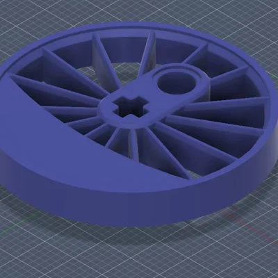 Bánh xe tàu Lego custom 36.8mm - 15 nan (15 spoke)