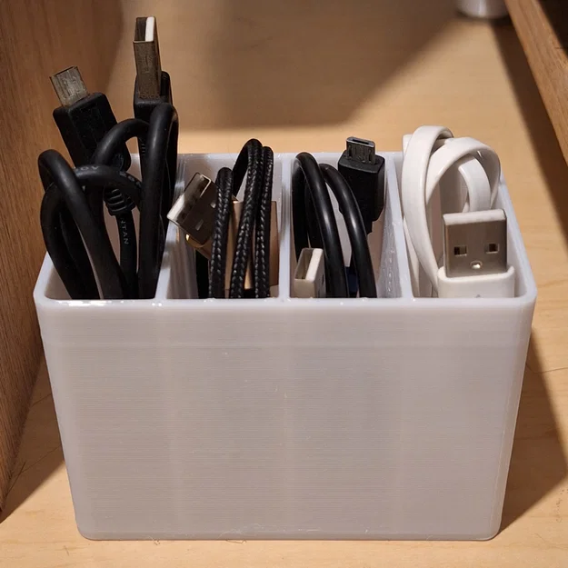 Khay đựng cáp USB 3D - Giải pháp sắp xếp dây cáp gọn gàng - Image 1