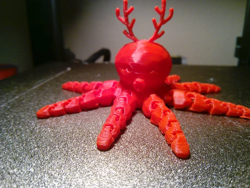 Bạch tuộc Giáng sinh (Christmas Octopus) in 3D đáng yêu - Image 1