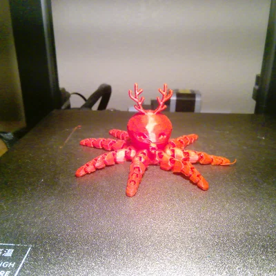 Bạch tuộc Giáng sinh (Christmas Octopus) in 3D đáng yêu