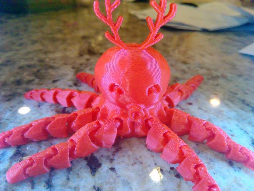 Bạch tuộc Giáng sinh (Christmas Octopus) in 3D đáng yêu - Image 3