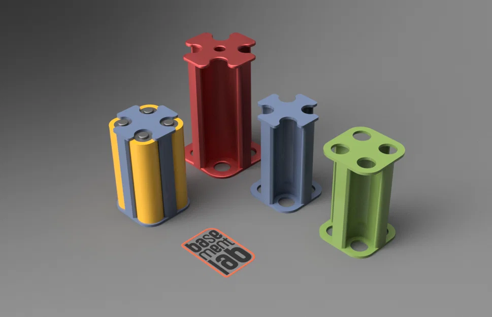 Giá đỡ Battery Pack 4x AA/18650 - Supporti batterie 4x AA/18650 - Image 1