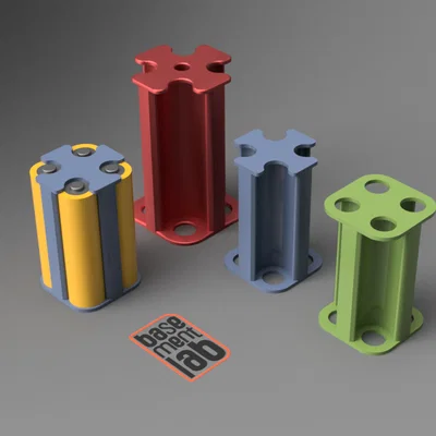 Giá đỡ Battery Pack 4x AA/18650 - Supporti batterie 4x AA/18650