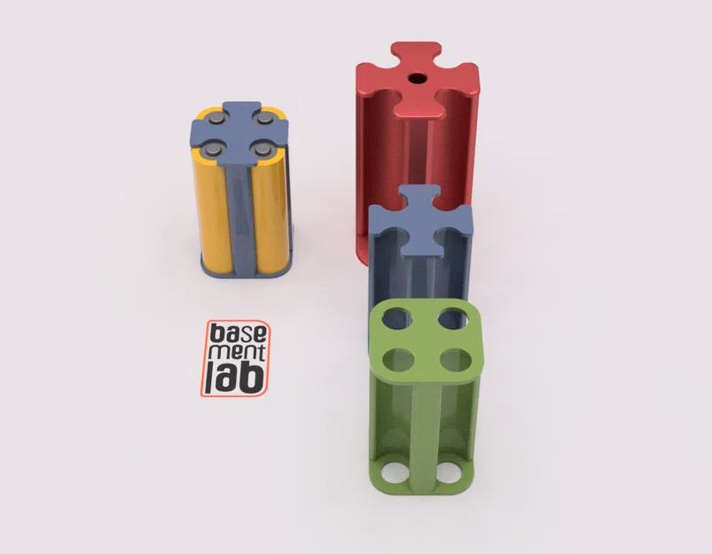 Giá đỡ Battery Pack 4x AA/18650 - Supporti batterie 4x AA/18650 - Image 2