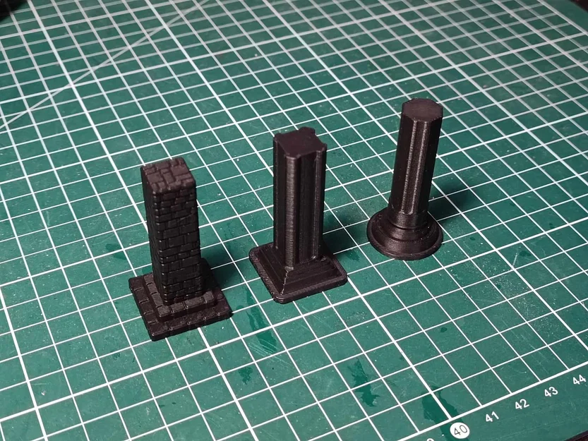 Bộ mẫu cột trụ TTRPG 3D - Tối ưu cho sa bàn 1x1 inch - Image 3