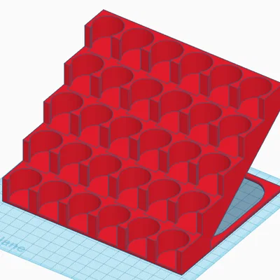 Giá đỡ lọ sơn Vallejo 25mm 30 ô in 3D gọn gàng tiện lợi