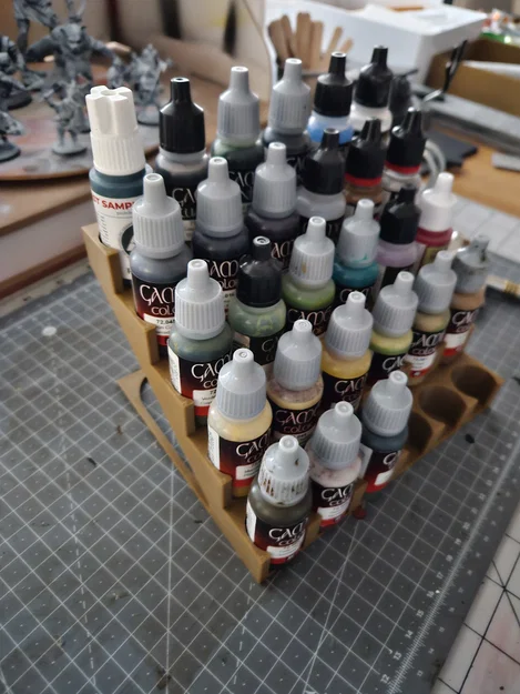 Giá đỡ lọ sơn Vallejo 25mm 30 ô in 3D gọn gàng tiện lợi - Image 2
