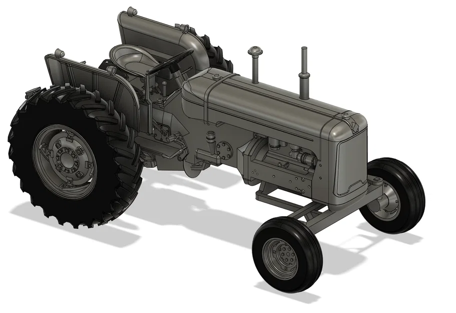 Mô hình máy kéo Allis-Chalmers D17 tỉ lệ 1:8 - File in 3D chi tiết - Image 1