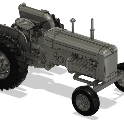 Mô hình máy kéo Allis-Chalmers D17 tỉ lệ 1:8 - File in 3D chi tiết