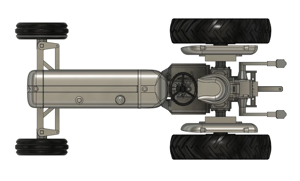 Mô hình máy kéo Allis-Chalmers D17 tỉ lệ 1:8 - File in 3D chi tiết - Image 2