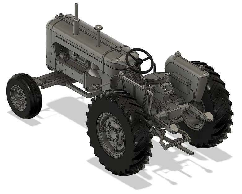Mô hình máy kéo Allis-Chalmers D17 tỉ lệ 1:8 - File in 3D chi tiết - Image 5