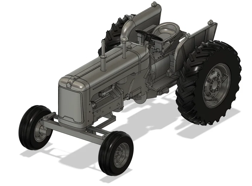 Mô hình máy kéo Allis-Chalmers D17 tỉ lệ 1:8 - File in 3D chi tiết - Image 6