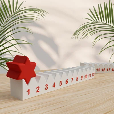 Lịch đếm ngược Giáng sinh 3D - Thiết kế đơn giản, không cần máy đa màu