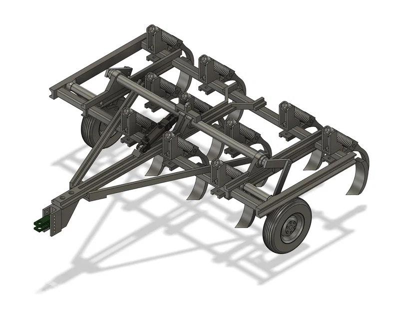 Mô hình giàn cày 10 lưỡi Chisel Plow tỉ lệ 1:16 in 3D - Image 4