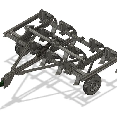 Mô hình giàn cày 10 lưỡi Chisel Plow tỉ lệ 1:16 in 3D