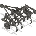 Mô hình giàn cày 10 lưỡi Chisel Plow tỉ lệ 1:16 in 3D - Thumbnail 6