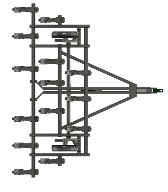 Mô hình máy cày nông nghiệp Chisel Plow 14 lưỡi tỷ lệ 1:16 - Image 2