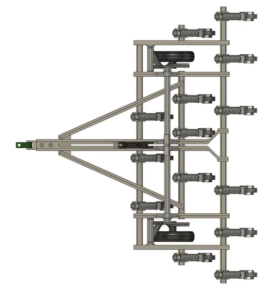 Mô hình máy cày nông nghiệp Chisel Plow 14 lưỡi tỷ lệ 1:16 - Image 3