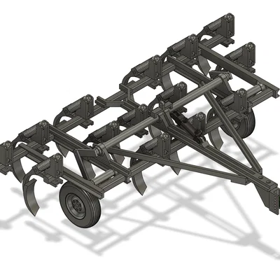 Mô hình máy cày nông nghiệp Chisel Plow 14 lưỡi tỷ lệ 1:16