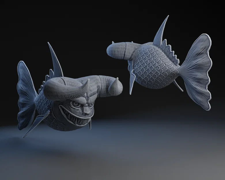 Mô hình 3D Fighting Fish (Cá Chiến) từ game One Piece: Burning Blood - Image 1