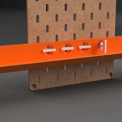 Khay Ikea Skadis Parametric Tùy Biến với Hệ Khóa T-Clip