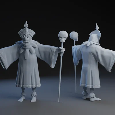 Mô hình 3D Witch Doctor từ Scooby-Doo ấn tượng cho người sưu tầm