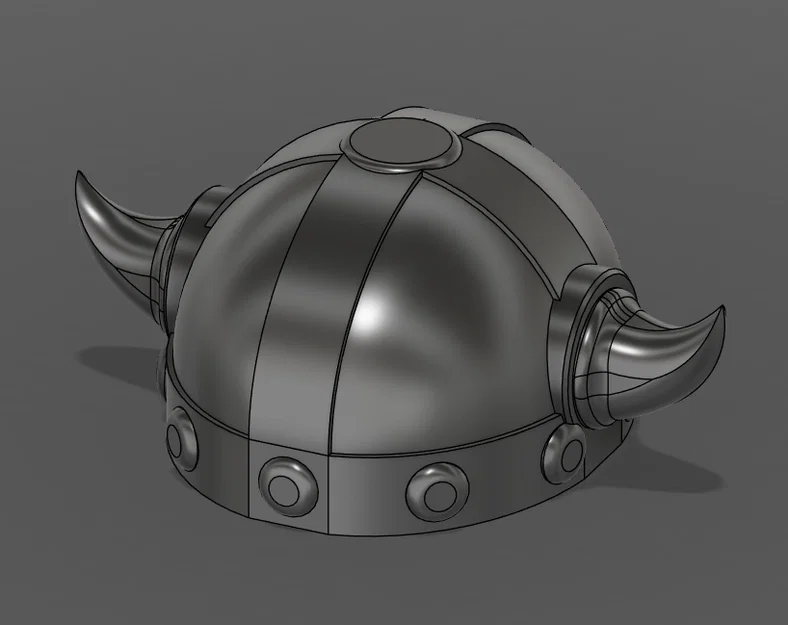 Mô hình Mũ chiến binh Viking (Helmet) ấn tượng cho in 3D - Image 1