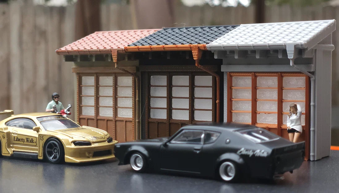 Mô hình cửa hàng Nhật Bản 1:64 cho dân chơi xe Hot Wheels - Image 1