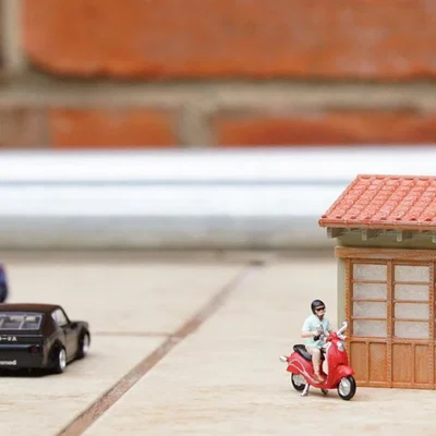 Mô hình cửa hàng Nhật Bản 1:64 cho dân chơi xe Hot Wheels