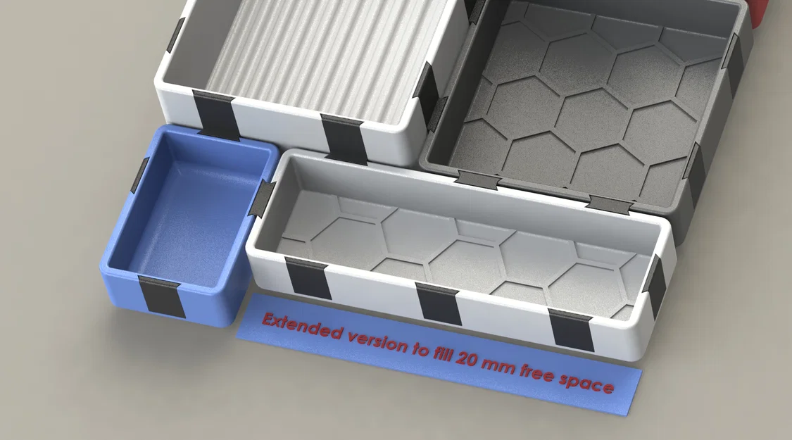 Khay đựng đồ/Desk organizer xếp chồng - remix +20mm - đủ chiều cao - Image 1