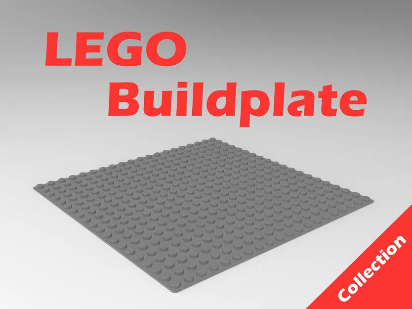 Bộ sưu tập tấm nền LEGO Build Plate đa kích thước tự in 3D - Image 1