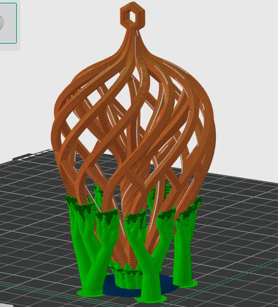 Spiral Tear Ornament: Đồ trang trí cây thông Noel in 3D độc đáo - Image 4