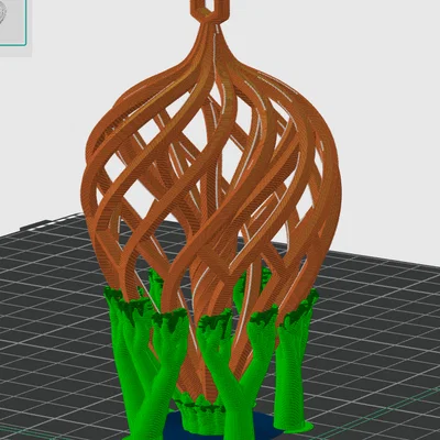 Spiral Tear Ornament: Đồ trang trí cây thông Noel in 3D độc đáo