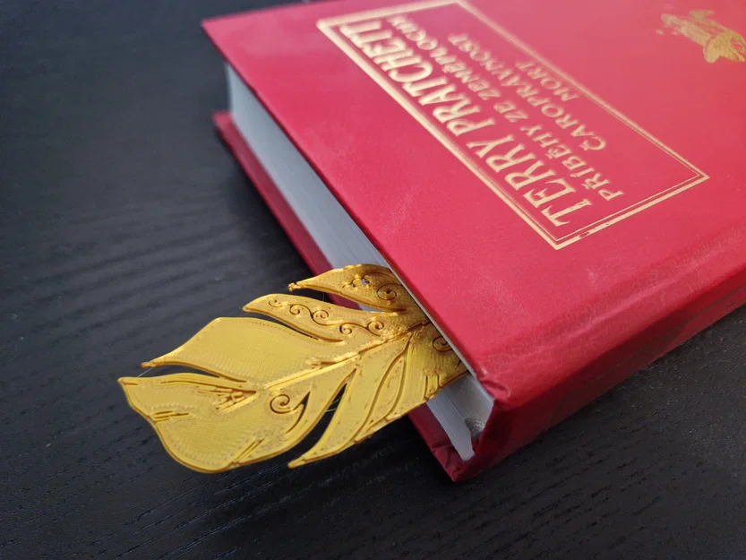 Đánh dấu trang sách Bookmark Quill - Mẫu in 3D hình lông vũ thanh lịch - Image 2