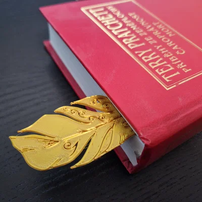 Đánh dấu trang sách Bookmark Quill - Mẫu in 3D hình lông vũ thanh lịch