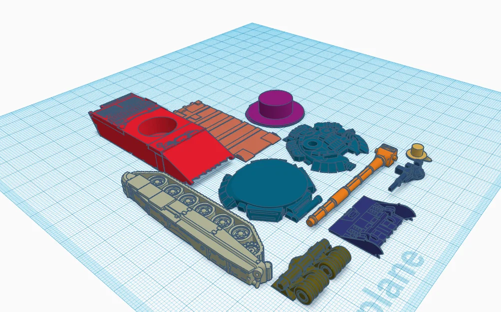 Mô hình xe tăng T-72 in 3D với tháp pháo và nòng xoay linh hoạt - Image 1