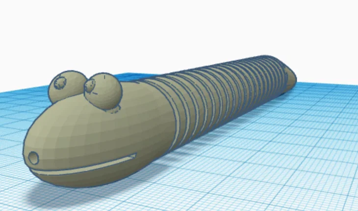 Mô hình rắn lò xo Slinky Snake V2 đáng yêu - Tệp in 3D giải trí - Image 1