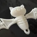 Mô hình chú dơi cử động (Articulated Bat) làm móc khóa siêu cute - Thumbnail 1