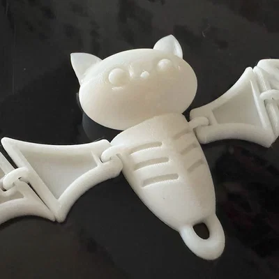 Mô hình chú dơi cử động (Articulated Bat) làm móc khóa siêu cute