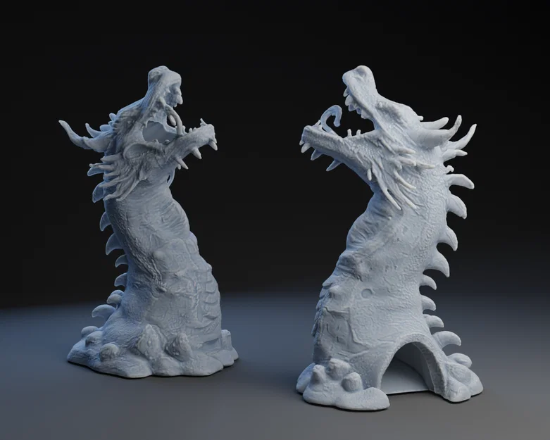 Mẫu in 3D Tháp đổ xúc xắc hình rồng (Dragon Dice Tower) cực chất - Image 1
