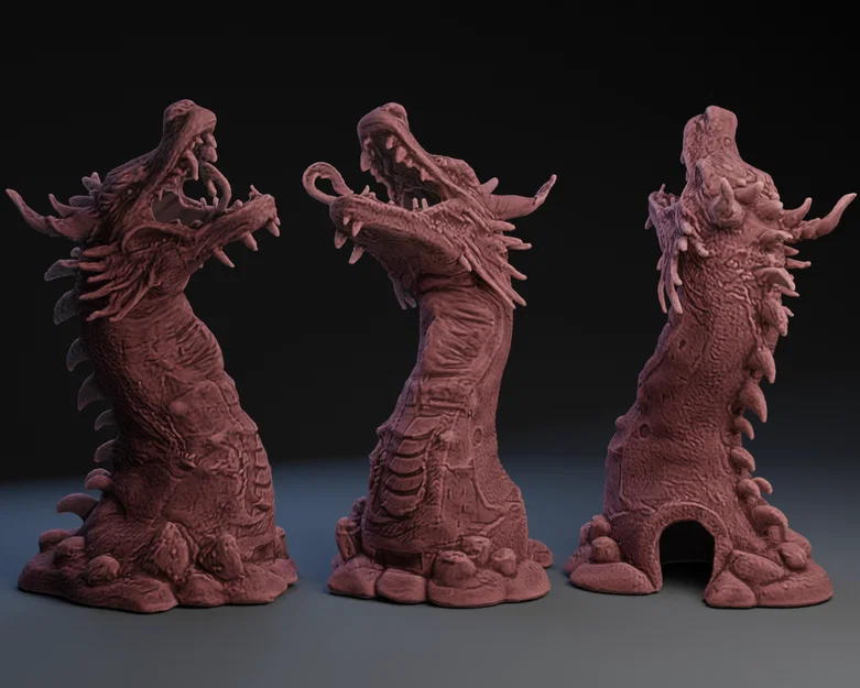 Mẫu in 3D Tháp đổ xúc xắc hình rồng (Dragon Dice Tower) cực chất - Image 2