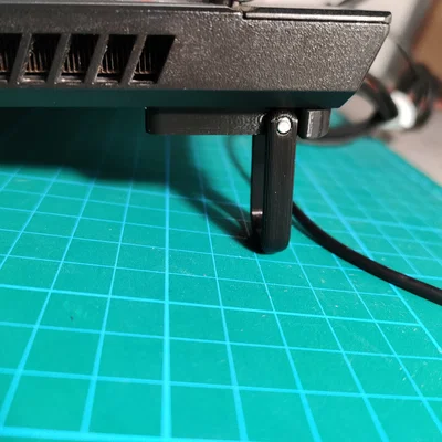 Chân kê laptop gập gọn tối giản (Minimalistic foldable Laptop Feet / Riser Stands)